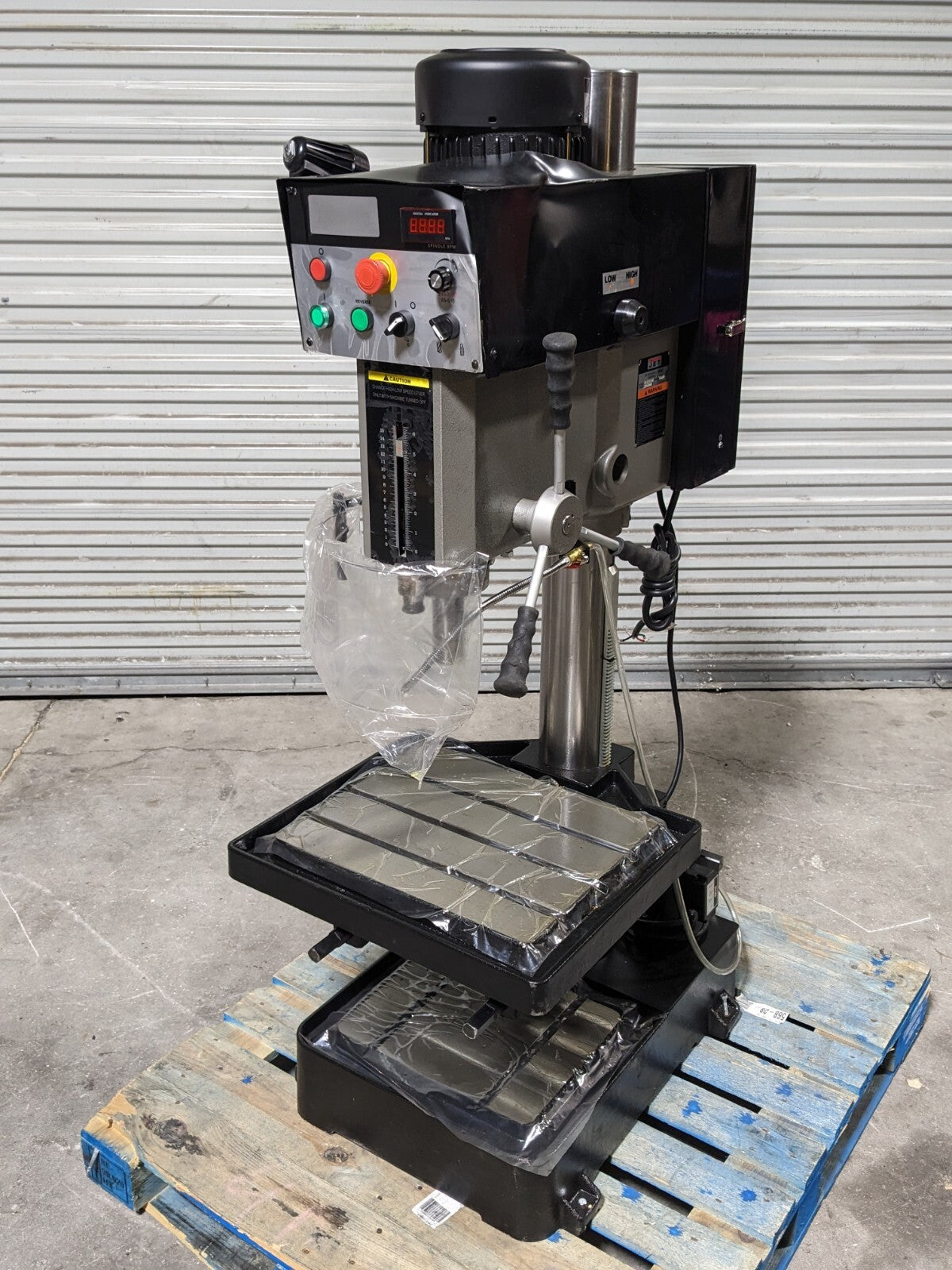 Jet EVS Drill Press w/ Tapping 20" Swing 2HP 460v 3 Ph 354226 Damaged