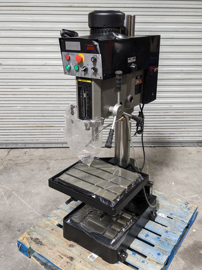 Jet EVS Drill Press w/ Tapping 20" Swing 2HP 460v 3 Ph 354226 Damaged