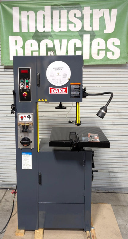 DAKE V-16 Vertical Bandsaw - 220/440V 3PH  2HP 987030  *Shipping Damage*