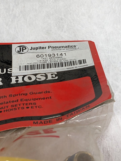 Jupiter 1/4" ID Thumb Lever Air Gun 25' Long Hose 60193141
