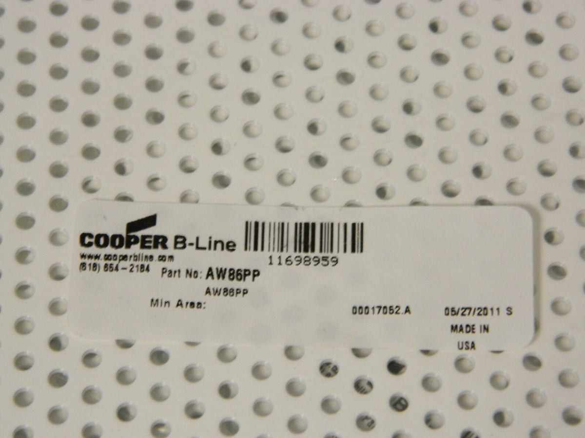 Cooper B-Line Electrical Panels 4-7/8" W x 6-7/8" H Powder Coat Qty 10 AW86PP