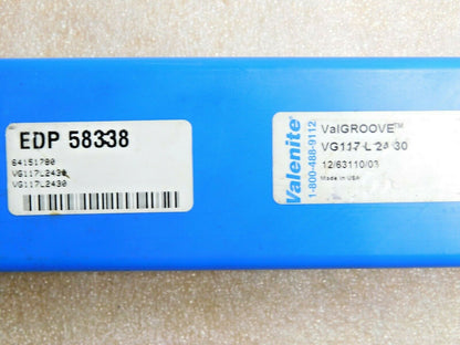 Valenite Turning/Grooving/ Boring Bar LH 1.97" D x11.96"OAL VG117 L 24