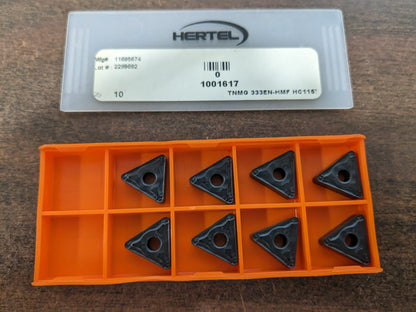 HERTEL Turning Insert 8pc TNMG333ENHMF HC115T Solid Carbide 1001617
