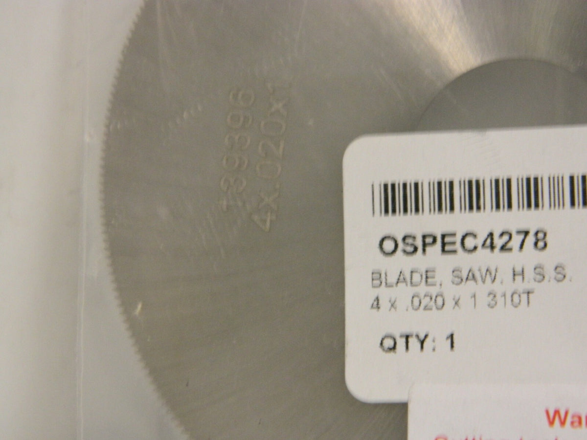 Pro HSS Jeweler's Saw 4" x 0.02" x 1" 310 Teeth Qty 2 OSPEC4