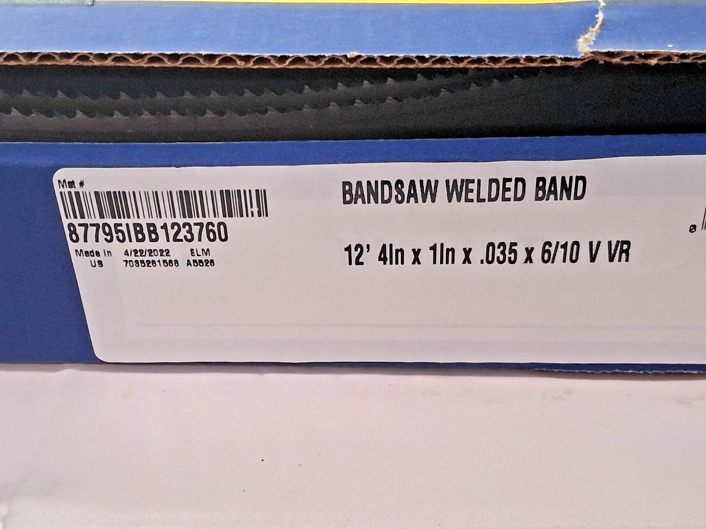 Irwin Blades Welded Bandsaw Blades 12FT 4" L x 1" W x 6 to 10 TPI 87795IBB123760