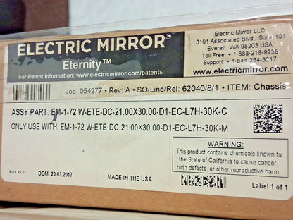 Electric Mirror Eternity Oval Lighted Mirror 21"X30" ETE-2130-AE