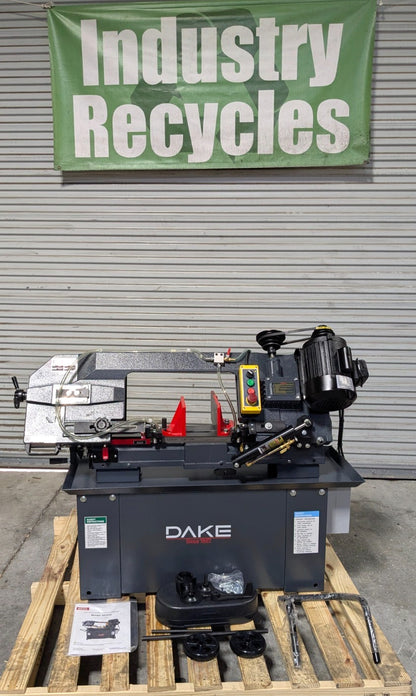 DAKE SE912  9 x 12  Horizontal Bandsaw 110v  1HP  Step Pulley  *Scratch & Dent*