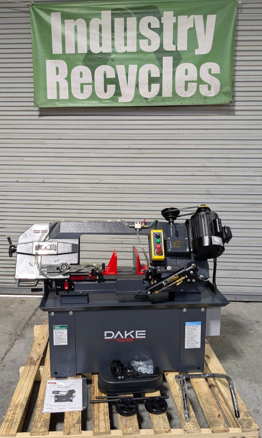 DAKE SE912  9 x 12  Horizontal Bandsaw 110v  1HP  Step Pulley  *Scratch & Dent*