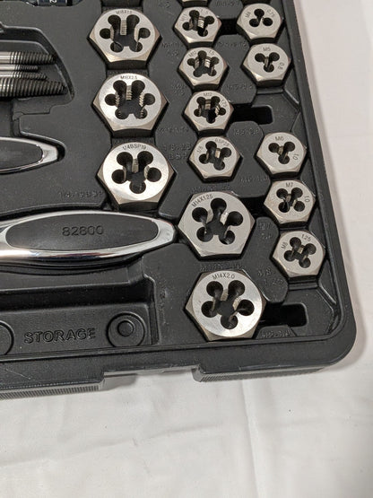 GEARWRENCH 109 Pc. SAE & Metric Ratcheting Tap and Die Set INCOMPLETE 82812