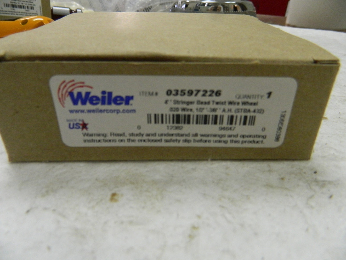 Weiler Knotted Steel Wheel Brush   QTY 5 STBA-432