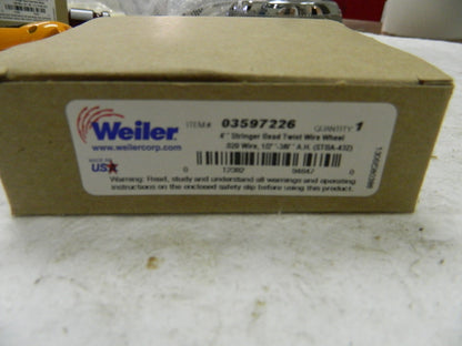 Weiler Knotted Steel Wheel Brush   QTY 5 STBA-432
