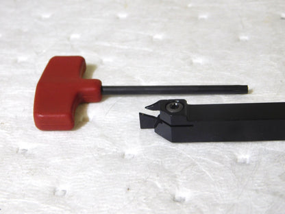 Hertel Indexible Cutoff Toolholder 0.27 Max DOC 3/8 Shank Dia 6 OAL 2000480