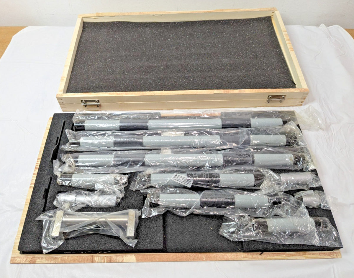 Fowler Inside Micrometer Set 4" to 80" 0.001" Grad 52-243-480-1 INCOMPLETE