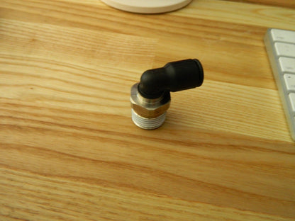 LEGRIS Push-To-Connect Tube Fitting: Male Elbow, 1/2" Thread, 3/8" OD qty 8