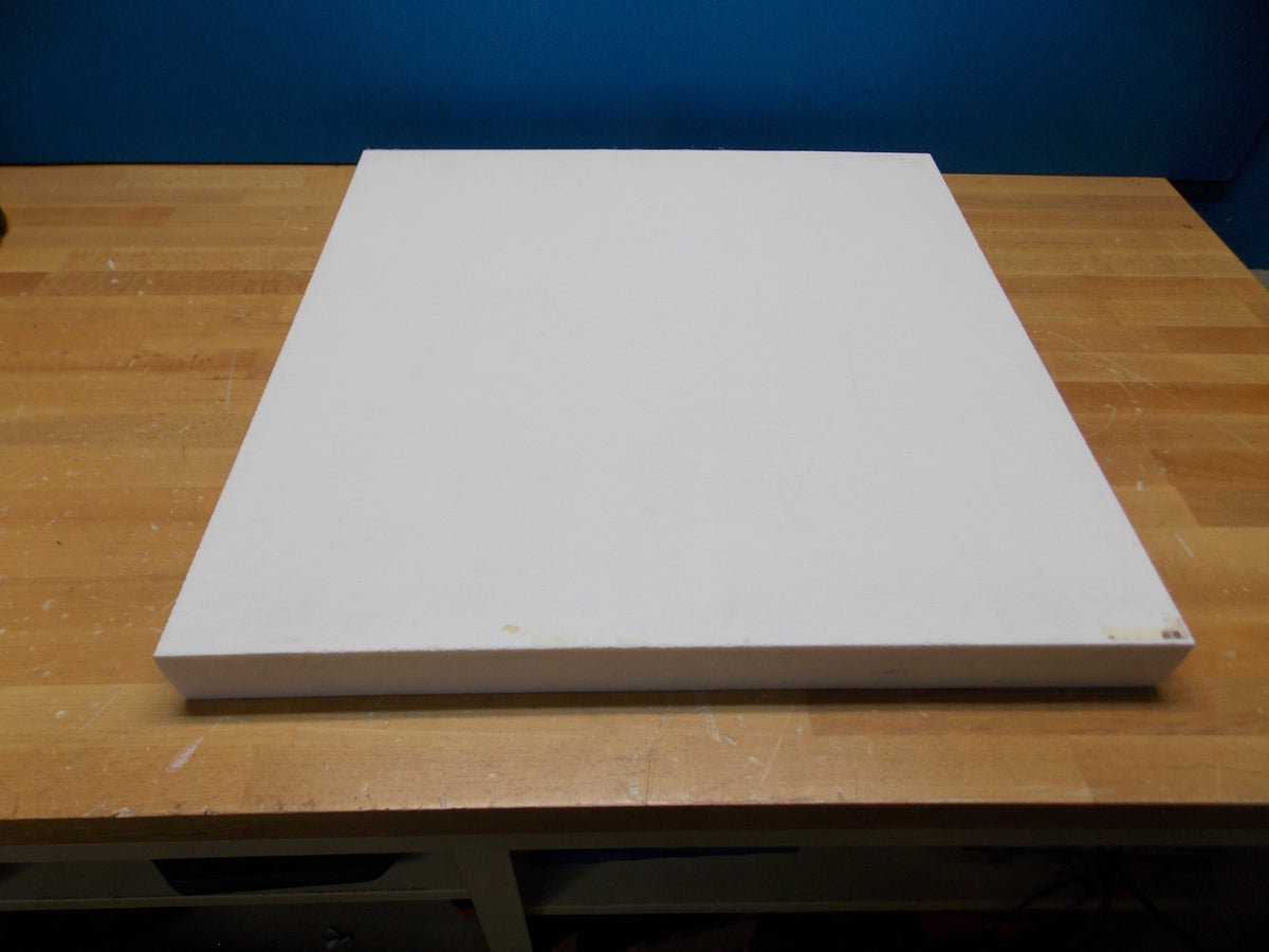 Professional Polyester Plastic Sheet 24" x 24" x 2" Natural Color