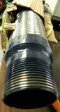 Mason Braided Hose Pipe Expansion Joint 2-1/2" Pipe SS Single Arch MN21/2x1