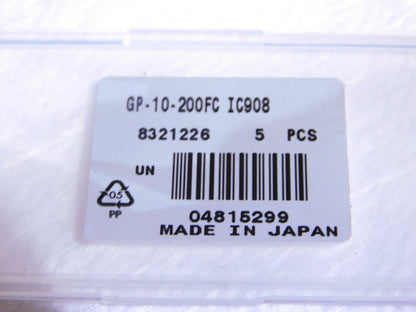 Pro Indexible Carbide Drilling Insert GP10-200FC Grade-IC950 Qty-5 8321226