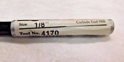 Precision Carbide Double End Mill 1/8" Shank Dia x 3/16" LOC 4FL QTY 2