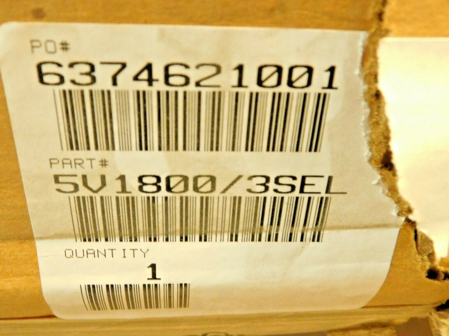 Thermoid 5v1800/3SEL Rib Banded V-Belt Polybutadiene 3 Strands 180" Long
