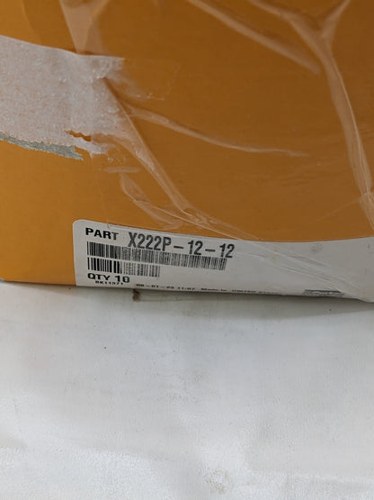 PARKER Industrial Pipe Adapter: 3/4" Female & Male Thread Qty 7 222P-12-12