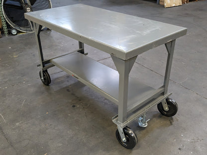 Little Giant 60 x 30 Mobile Work Bench 7 Ga. Welded Steel 5000 lb. Capacity