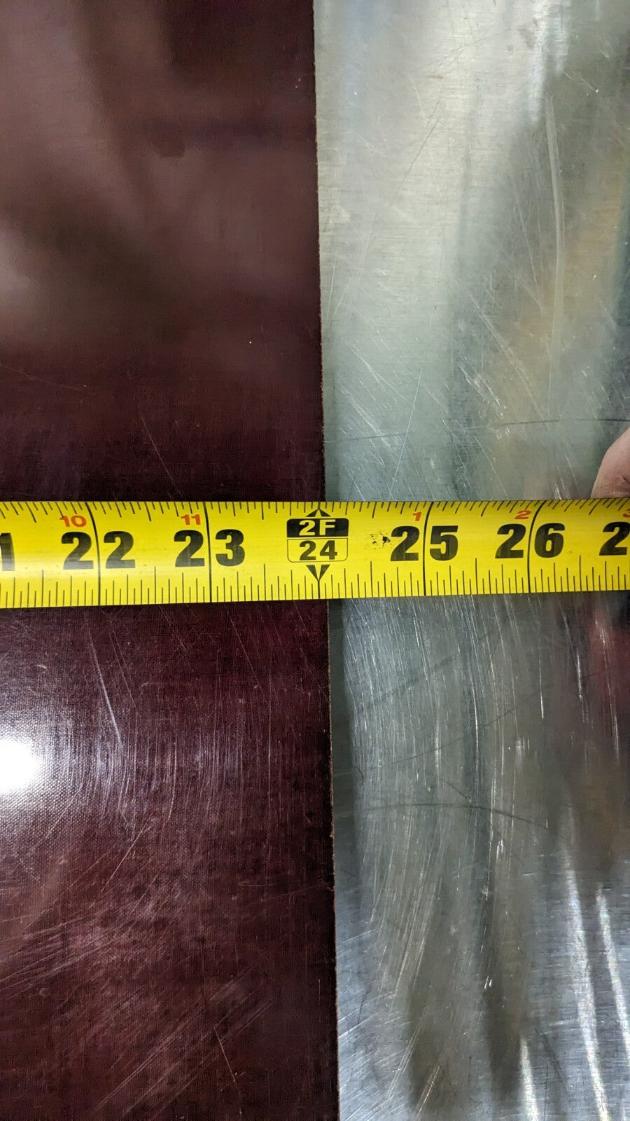 Plastic Sheet 1/2" Thick 24" Square Tan FBEX.5002424N