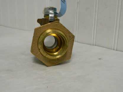 Apollo Bronze Single Union Ends Ball Valve 1-1/4" Pipe Standard Port 70LF40