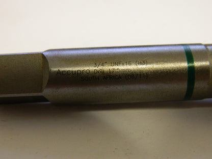 Accupro 3/4-16 UNF HS 4 Flute Green band HSS Tap QTY 2