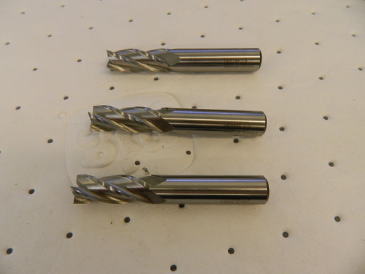 HERTEL Square End Mill qty3 : 1/2″ Dia, 1-1/4″ LOC, 4 Flutes, Cobalt E2039032
