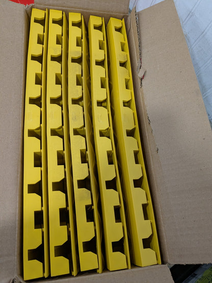 Ergo Advantage Safe-Flex Ramp Edge, Pvc, 4 In W X 18 In L, Yellow, Qty 10 A3-Y