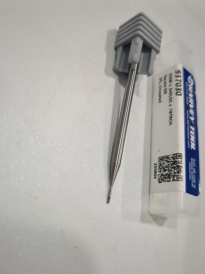 HARVEY TOOL Square End Mill: 0.0300" Dia 3 Flute, Solid Carbide 937030