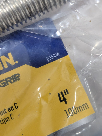 Irwin C-Clamp: 4" Max Opening, 3" Throat Depth, Cast Iron Qty 5 225104