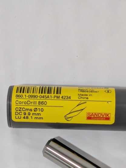 SANDVIK Jobber Length Drill Bit: 27/64", 145° Point 860.1-0870-045A1-PM 4234