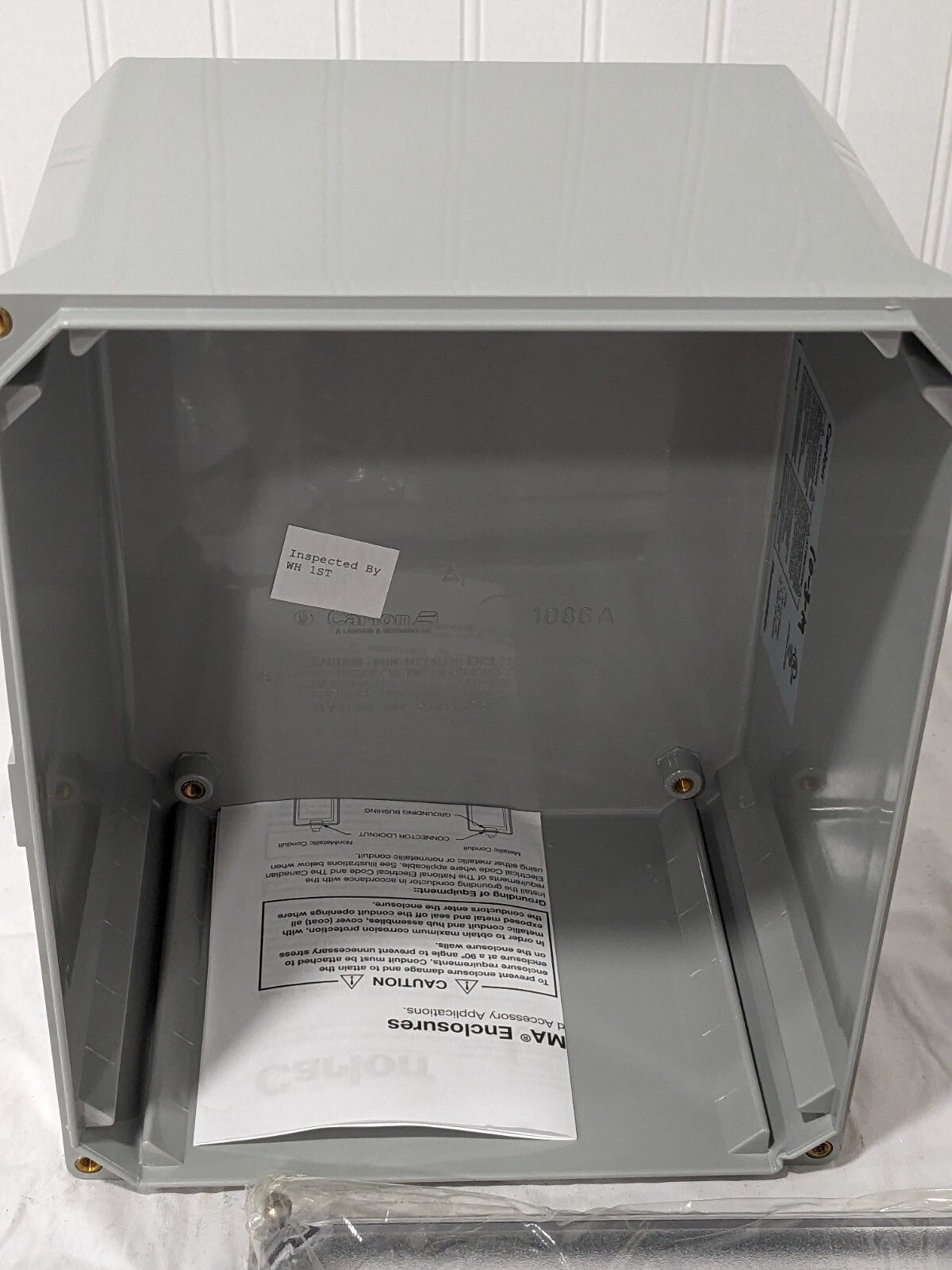 T&amp;B Polycarbonate Standard Enclosure with Screw Flat Cover 8"X10"X