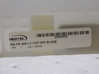Hertel Indexible Cutoff Blade 1.378 Max DOC 3mm BladeW x 26mm Blade H 2000404