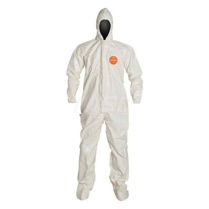 (6) DUPONT Disposable Coverall 2XL Tychem 4000, Zipper Closure SL122TWH2X000600