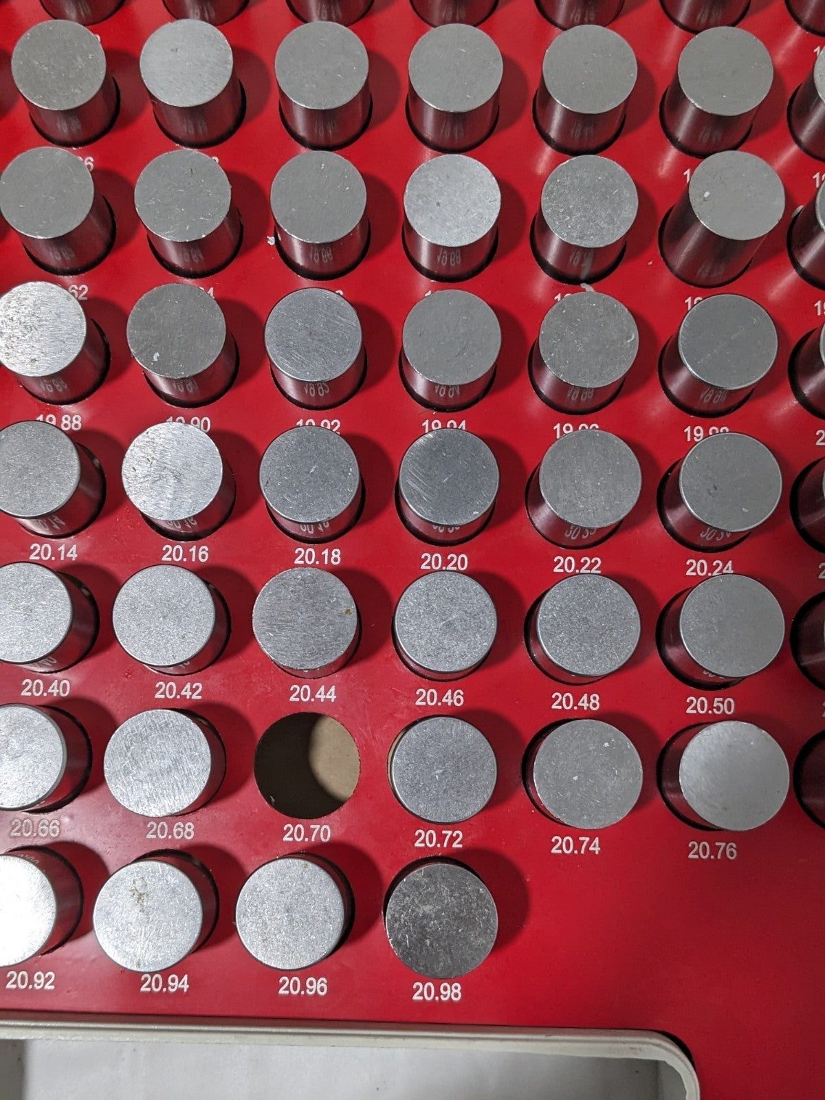 SPI Class ZZ Plug Gage Set: 19 to 20.98 mm Range 22-194-5 INCOMPLETE