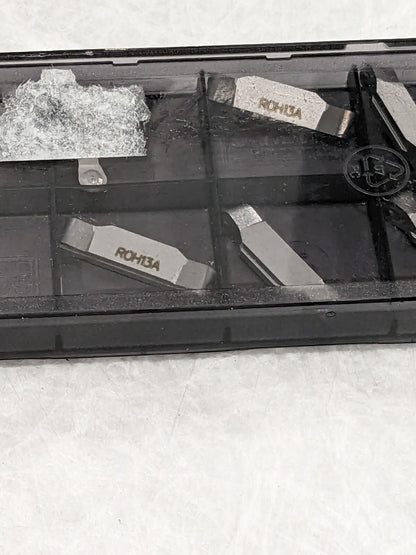 Sandvik Grooving Insert: N1230450 H13A, Solid Carbide Qty 10 5736584
