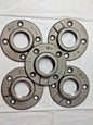 WARD Iron Floor Flanges Black 1.5" SC40 4 Hole 5 PC 13884
