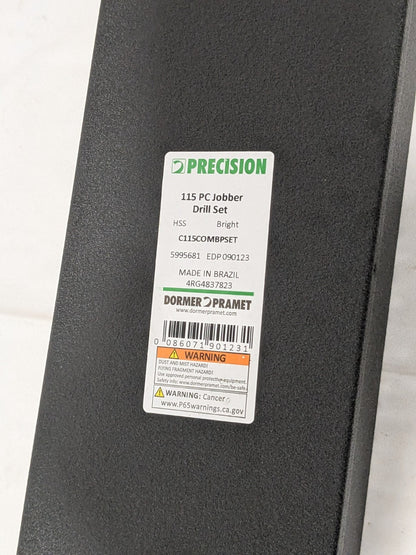 Precision Jobber Length Drill Bit Set: 114 Pc 5995681 MISSING 1 PIECE