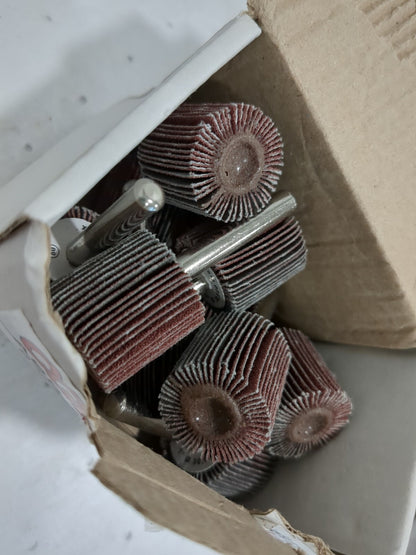 TRU-MAXX 10pk Mounted Flap Wheel 1" Dia 80 Grit Aluminum Oxide SZMFW280
