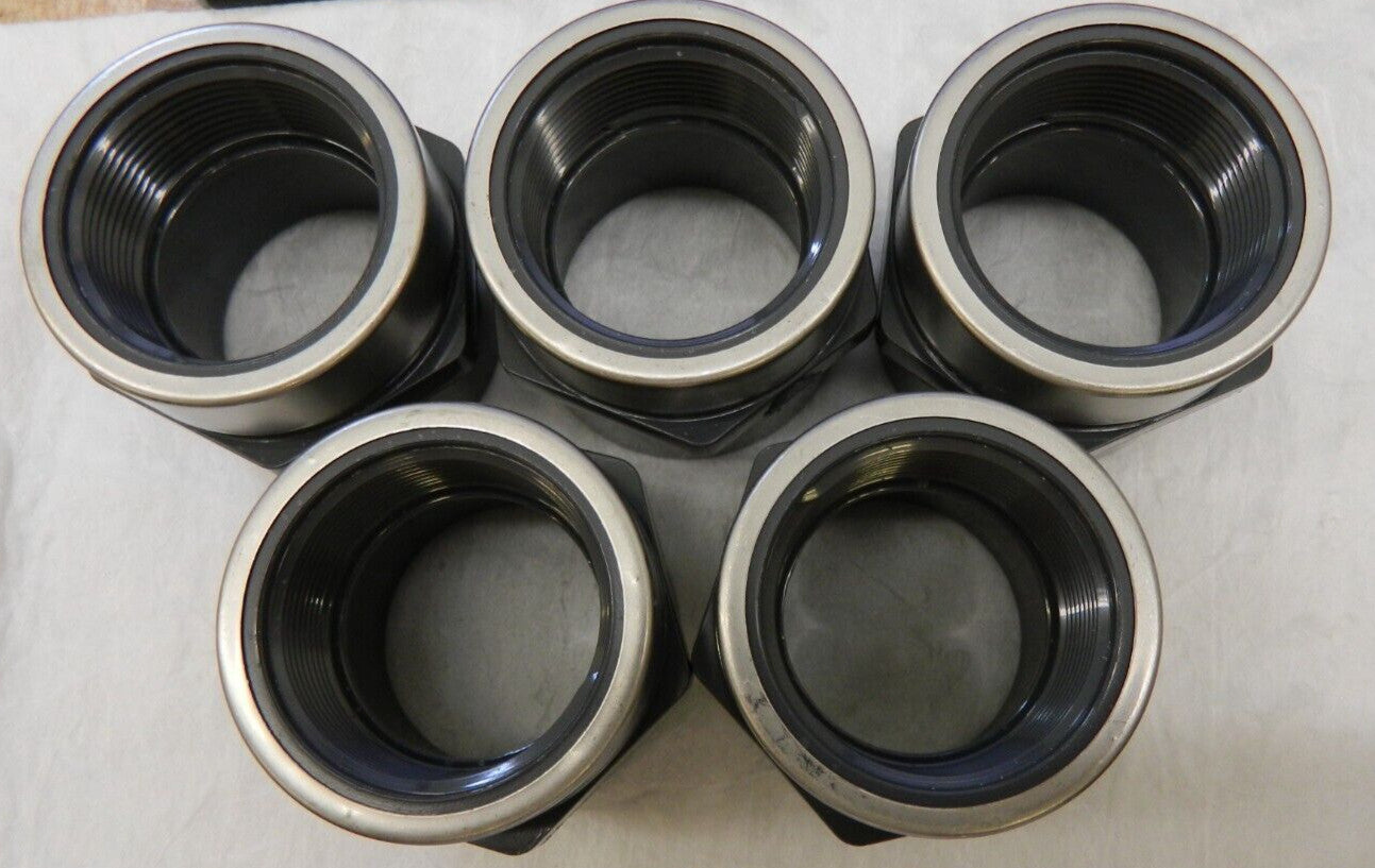 Pro Qty 5 1-1/2" PVC Plastic Pipe Reinforced Female Adapter 835-015SR