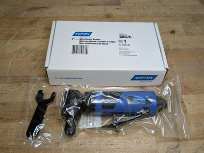 Norton Pneumatic Mini Angle Sander 1/4" Collet 22000 RPM Max. 66261150076