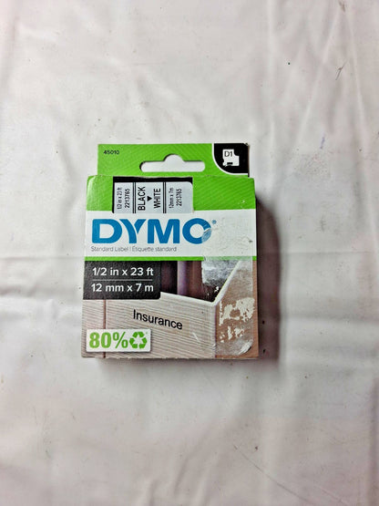 Dymo 23' Black Label Tape 5PK 45010
