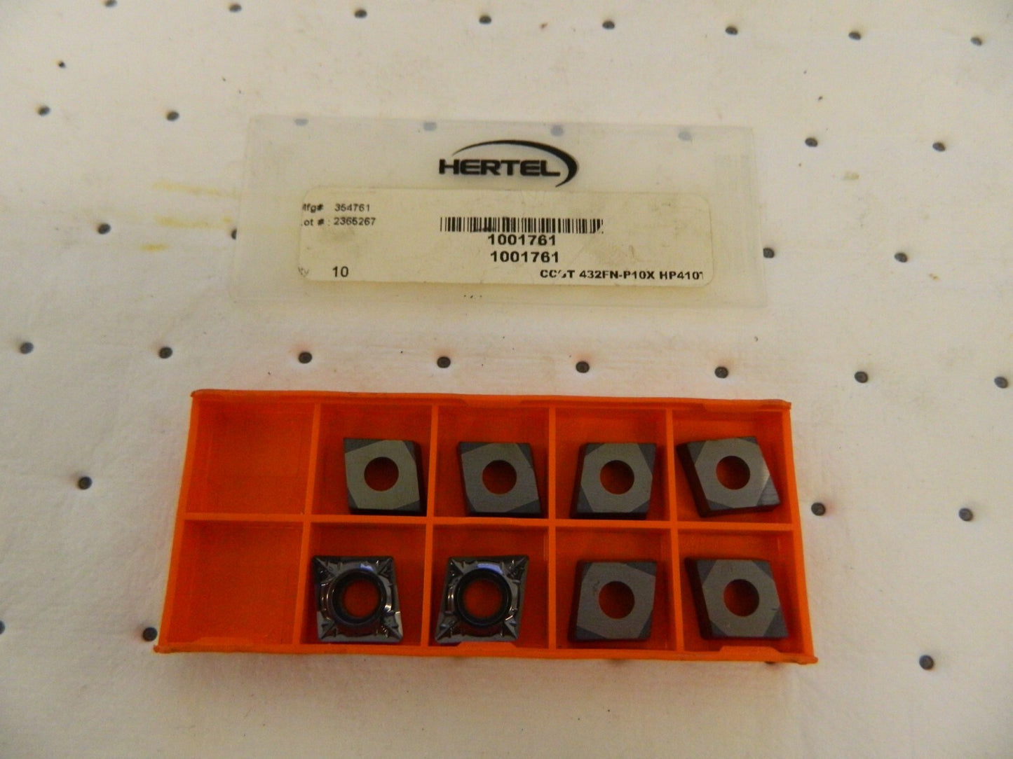 HERTEL CCGT432FN P10X HP410T Carbide Turning Inserts qty 8 46832267