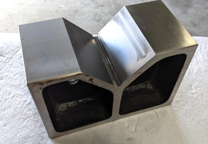SPI V-Block 5-1/8" Max Capacity  90° V Angle   12" OAL  6" OAW  8