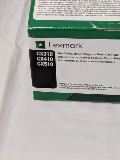 LEXMARK GENUINE 80C10Y0 Toner Cartridge Yellow for CX310 CX410 CX510