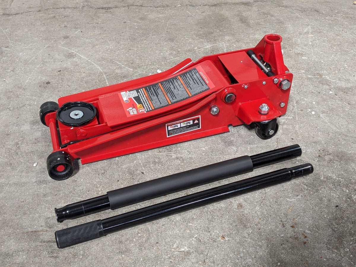 Big Red Professional Low Profile Hydraulic Service Jack 3 Ton Capacity