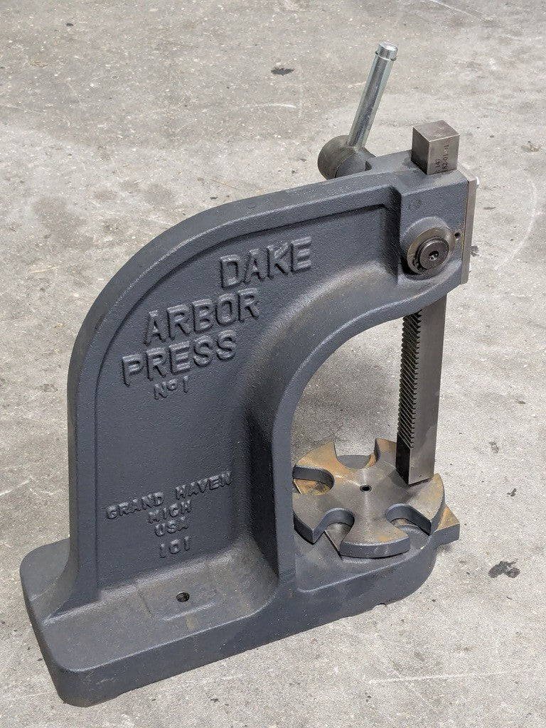 Dake Single Leverage Manual Arbor Press 3 Ton Max. Pressure 901006