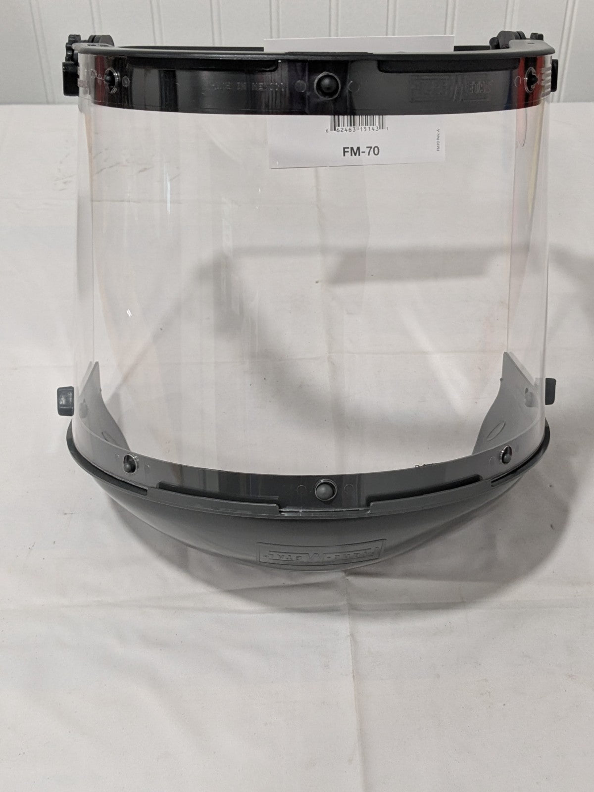 Honeywell 8" x 16-1/2" Clear Dual Crown Faceshield FM70DCCL